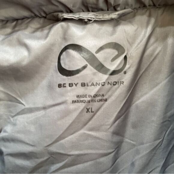 BE BY BLANC NOIR PEPLUM PUFFER IN GRAY - Picture 6 of 7